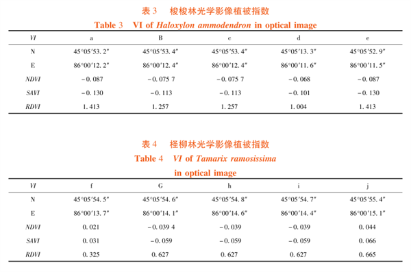 高光譜遙感在荒漠林植被指數(shù)（VI）比較中的應7